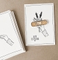 Preview: Postkarten / Stempelkarten / Kreativkarten Set (10 Stück Packung) HAND GRUSS