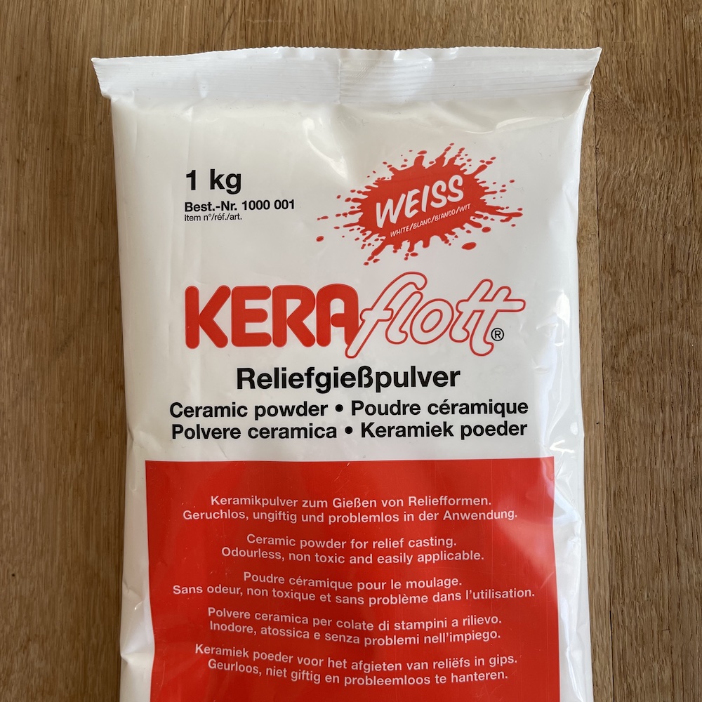 kukuwaja - Keraflott Gießpulver / Keramikpulver / Reliefgießpulver 1kg  Beutel