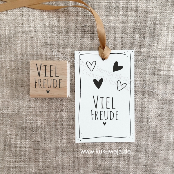 Stempel Maxi Viel Freude _