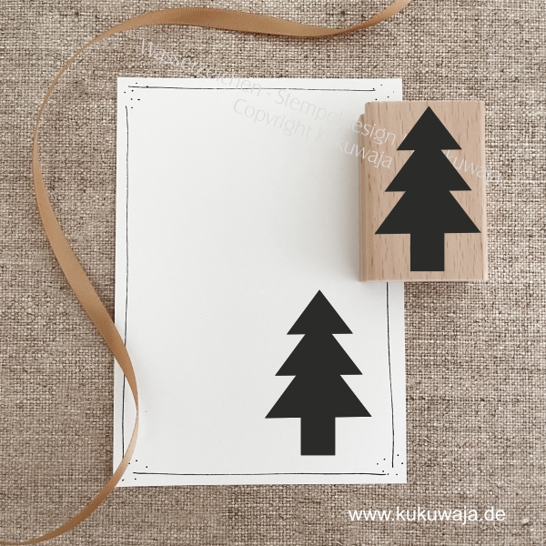 XL Stempel Tannenbaum Black _