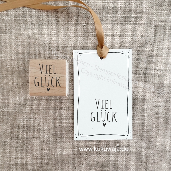 Stempel Maxi Viel Glück_